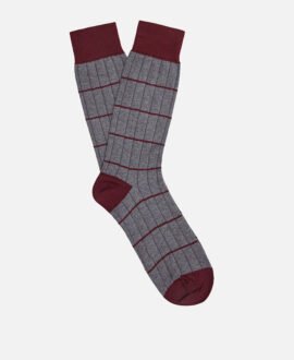 100% cotton ribbed socks