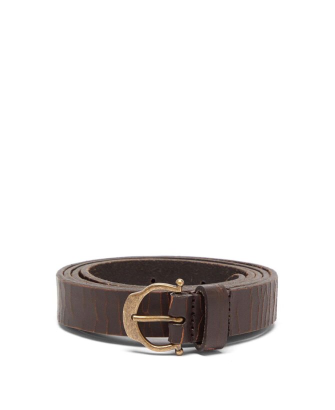 Giglio creased-leather belt