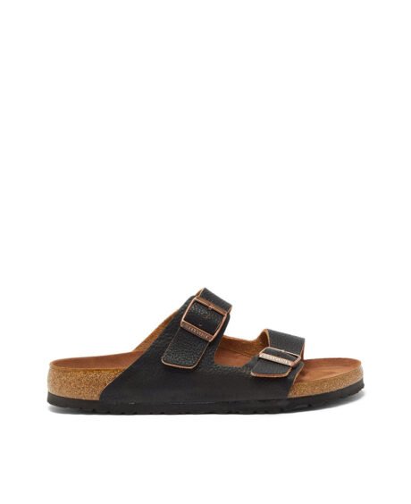 Wood & Leather grainy sandals