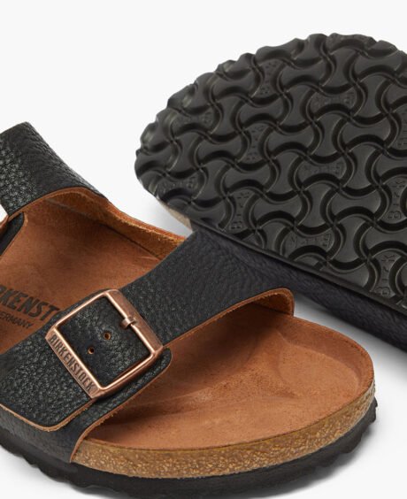 Wood & Leather grainy sandals