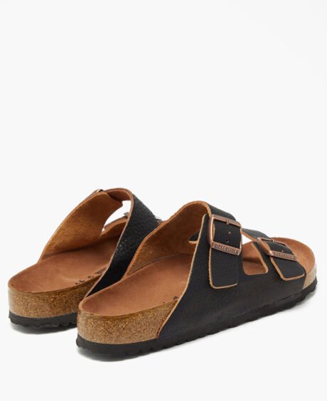 Wood & Leather grainy sandals