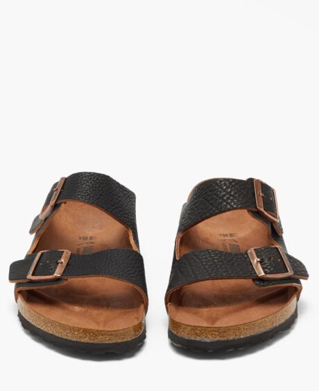 Wood & Leather grainy sandals